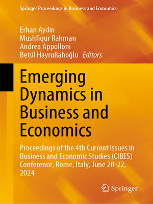cover image of Emerging Dynamics in Business and Economics